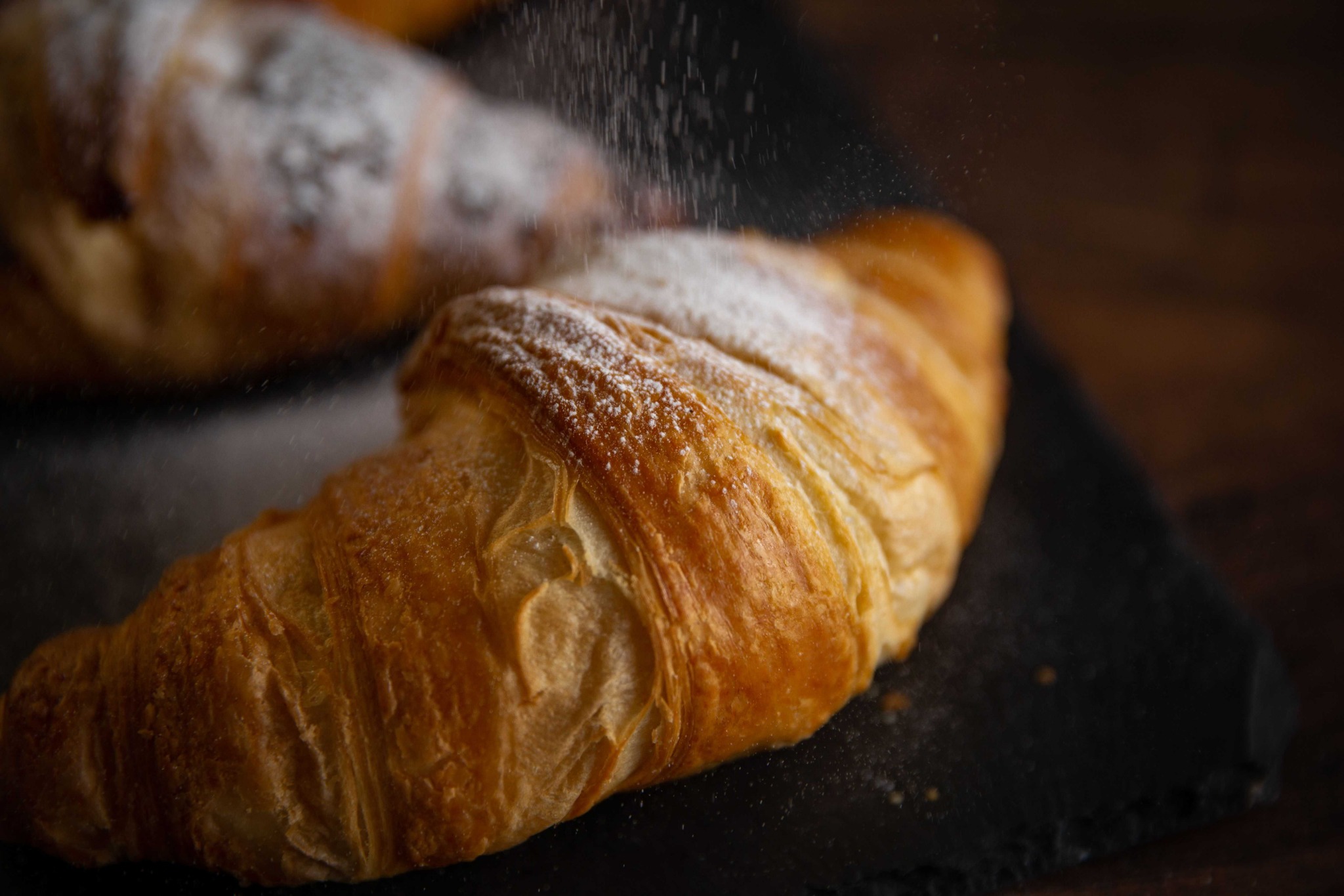 Croissant und Frühstück